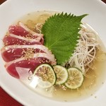 ビーダブリュー カフェ - 酢橘薫る！冷やし鴨南蛮蕎麦