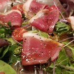 ビーダブリュー カフェ - 紅茶鴨のカルパッチョ