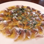 LANBRoA - 真鰯の酢漬け　いい酸味です。余ったオリーブオイルはバケットにつけて頂きましょう❗