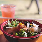 担々麺 にし森 - 担々油そば 全部乗せ 800円。