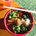 担々麺 にし森 - 担々油そば 全部乗せ 800円。