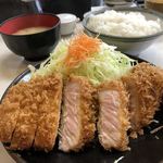 まるやま食堂 - マル得ロースかつ定食