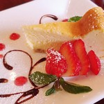 キッチン フタバ - ◆「デザート三種盛り合わせ」「チーズケーキ」