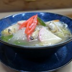 家庭料理 小川 - あさりの八宝菜？