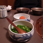 銀座 らん月 - しゃぶしゃぶポン酢・薬味