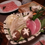 銀座 らん月 - しゃぶしゃぶ用野菜
