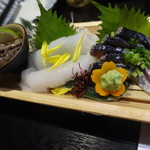 居酒屋　大ちゃん - お刺身（なまこ￥480、アオリイカ￥550、しめさば￥600）