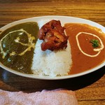 インドレストラン＆バー ダフェ - ダブルカレーライスです