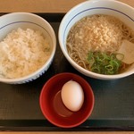 なか卯 - 朝そば温玉セット