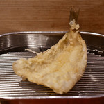 てんぷら 深町 - 鱚：別角度で。