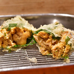 てんぷら 深町 - 雲丹：断面を。