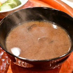 てんぷら 深町 - 赤出汁：しじみ汁