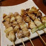 やきとり山平 - 皮付きとネギま