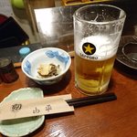 やきとり山平 - お通しです
