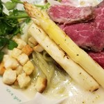 麺屋 六感堂 - 冷製ホワイトスパラ（和牛ローストビーフ添え）