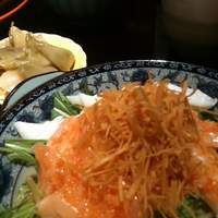銀座 麒麟 - ランチセットのサラダ、スープ