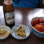 ザリガニ  鯉と鰻のヒレ