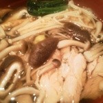ふ～助 - 鶏きのこ蕎麦