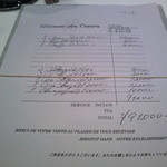 ユニッソン デ クール - この日のお支払いは…