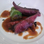 ユニッソン デ クール - 山鳩”ラミエ”　能勢野菜のシャルトリューズ　ジロール茸　トランペット