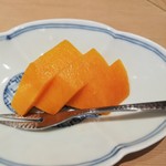 てんぷら 近藤 - デザートマンゴー