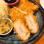 とんかつ 豚ゴリラ 新京極六角店 - レンコンのはさみ揚げ