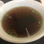 田村食堂 - ソースカツ丼付属のスープ