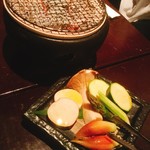 円らく中野荘 - 野菜5種の七輪焼き！