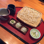 蕎麦食彩 さいとう - 天ぷら蕎麦の蕎麦部分@1300円