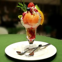 洋食 麦星 by グリル満天星 麻布十番 日本橋髙島屋店 - フルーツパフェ(税込み８６０円)