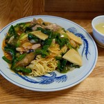 廣東餐館 鳳飛 - カラシソバ（撈麺、ロウメン）