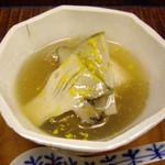 竹屋町 三多 - アワビと海老芋の葛仕立てアップ.JPG