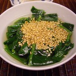 竹屋町 三多 - 京都大原のほうれん草と胡麻の吸い物.JPG