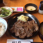 酒膳 牛たん 麦とろ 坊気門 - 牛たん麦とろ定食