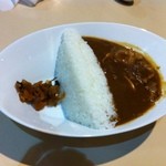 諏訪峡 - 友人が頼んだ「ダムカレー」。