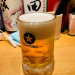 井出家 - 生ビール