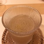 赤坂 詠月 - 淡路島の新玉葱のすり流し：冷製スープ♪