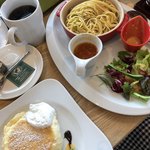 Musashino Mori Coffee - パスタとパンケーキのセット❣️