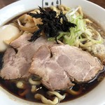 麺屋 翔 - 東仙台ブラックラーメン太麺大盛り（300ｇ）800円 味玉100円