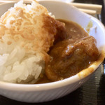 定山渓第一寶亭留　翠山亭 - ゆめぴりかのおこげに、蕎麦屋さんのカレーをかけてみた(^ ^)