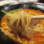 中国料理随園 - 担々麺　麺アップ