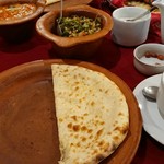 KOH-E-NOOR - 1903_KOH-E-NOOR PASAR FESTIVAL_Bhindi Masala@85,000Rp(オクラカレー)+Chicken Butter@110,000Rp(チキンバターカレー)+Naan Cheese@32,000Rp(チーズナン)