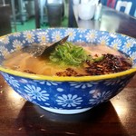 自家製麺 カミカゼ - 塩焦がしネギラーメン