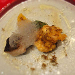 ターナ - 真鱈の燻製と白子のフリッテッラ〜黒トリュフの香り〜