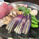 旬彩 天ぷら 心来(しんら） - 本日の素材 3人分。　　　　　2019.05.20