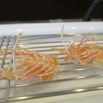 旬彩 天ぷら 心来(しんら） - くも：車海老の足。　　　　　2019.05.20