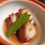 竹鮨 - タコのやわらか煮。ほんとに柔らかくて味も染み込んでて美味しかったです。