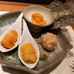 西麻布 鮨葵 - ウニ食べ比べ