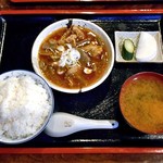 だるま食堂 - 牛すじ定食