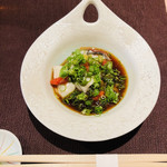 鮨座 醤の - ぷりんぷりんの仙鳳趾の牡蠣。これからの暑い季節は酢を強めでサッパリと(о´∀`о)♡